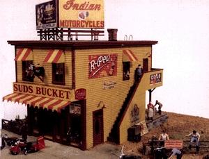 JL Innovative 361 HO Scale Suds Bucket Biker Bar -- Kit - 5-3/4 x 3-1/2" 14.6 x 8.9cm