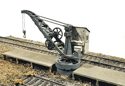 JL Innovative 391 HO Scale Industrial Pillar Crane & Dock -- Kit