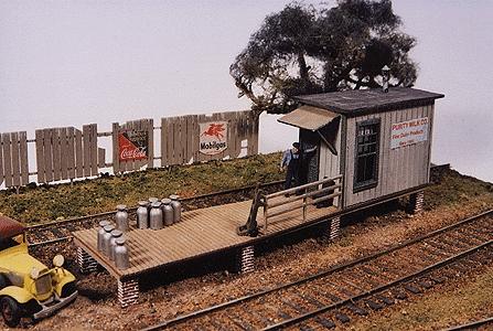 JL Innovative 461 HO Scale Laser Cut Structure Kit -- Purity Milk Platform - 5-1/2 x 1-3/8" 14 x 3.5cm