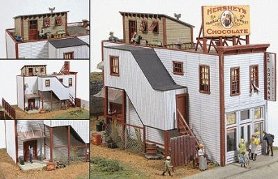 JL Innovative 471 HO Scale D.C. Cochran Confectionery -- Kit - 3-3/8 x 5-1/2" 8.6 x 14cm