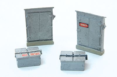 JL Innovative 495 HO Scale Ground Box (Battery Well) Detail Set -- Unpainted