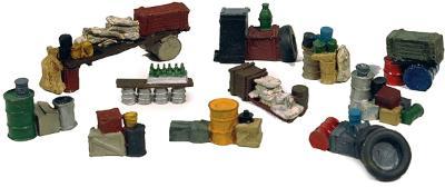JL Innovative 500 HO Scale Stacks of Stuff & Junk Piles pkg(11)