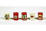 JL Innovative 559 HO Scale Custom Oil Barrel pkg(5) -- DX (red, cream)