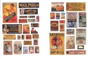 JL Innovative 686 N Scale Signs/Posters -- Turn of the 19th/20th Century Posters/Signs 1890s-1920s (40 signs)