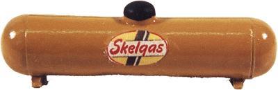 JL Innovative 731 HO Scale Custom Large Propane Tank -- Skelgas (Mustard Yellow)