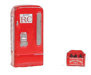JL Innovative 745 HO Scale Upright Soda Machine w/Case -- Royal Crown RC Cola