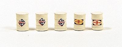 JL Innovative 813 HO Scale Custom Barrels -- Gas Station, white