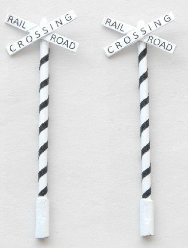 JL Innovative 857 HO Custom Tiger Striped Steam Era Crossbuck (2)