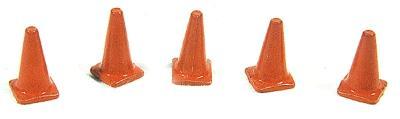JL Innovative 898 HO Scale Custom Highway Cones -- Painted pkg(5)