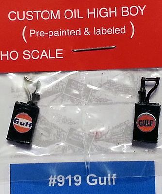JL Innovative 919 HO Scale Custom Oil Highboy pkg(2) -- Gulf Oil Co.