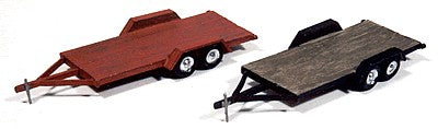 JL Innovative 923 HO Vintage Wood Deck Tandem Trailer Metal Kit (2)