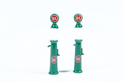 JL Innovative 936 HO Scale Custom Gravity-Feed Gas Pump -- Sinclair pkg(2)