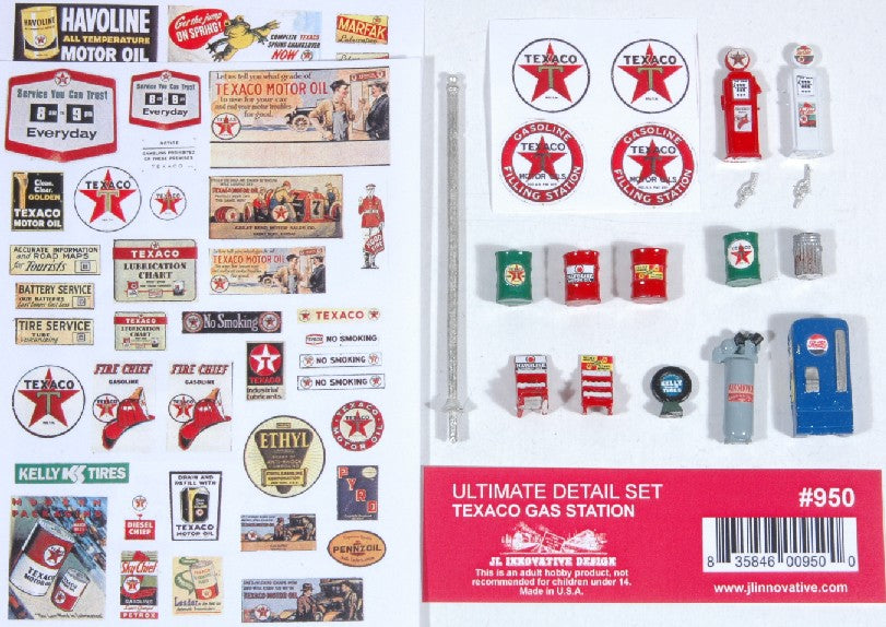 JL Innovative 950 HO Ultimate Texaco Gas Station Detail Set