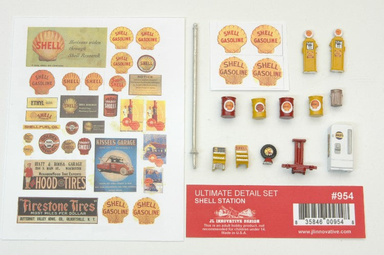 JL Innovative 954 HO Ultimate Shell Gas Station Detail Set