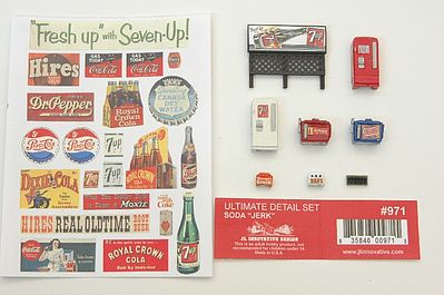 JL Innovative 971 HO Scale Decorated Ultimate Detail Set -- Soda Jerk