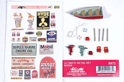 JL Innovative 973 HO Scale Decorated Ultimate Detail Set -- Marine