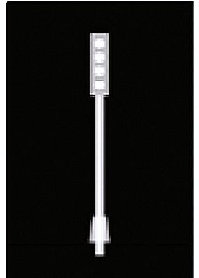 JTT 97303 1/200 Scale Light Pole - Nonoperating -- Style #1 (white) pkg(12)