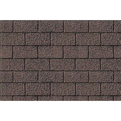 JTT 97440 HO Scale Patterned Plastic Sheet 2-Pack -- Asphalt Shingle 7-1/2 x 12" 19.1 x 30.5cm