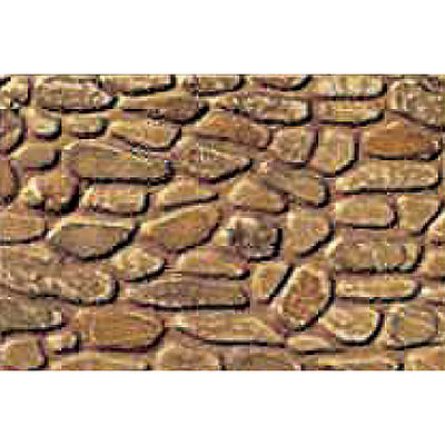 JTT 97442 HO Scale Patterned Plastic Sheet 2-Pack -- Field Stone 7-1/2 x 12" 19.1 x 30.5cm