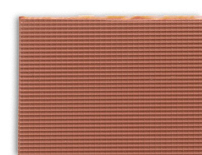 JTT 97464 N Scale Patterned Plastic Sheet 2-Pack -- Clay Tile Roof 7-1/2 x 12" 19.1 x 30.5cm