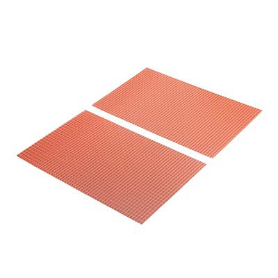 JTT 97466 O Scale Patterned Plastic Sheet 2-Pack -- Clay Tile Roof 7-1/2 x 12" 19.1 x 30.5cm