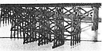 JV Models 1014 N Scale Timber Trestle Bridge -- Kit