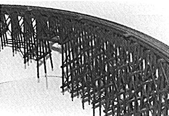 JV Models 1016 N Scale Curved Wood Trestle -- Kit