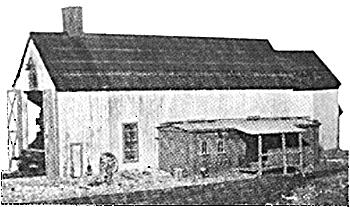 JV Models 1024 N Scale Haliburton Engine House -- 1-3/4 x 5-7/8" 4.5 x 15cm