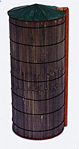 JV Models 2000 HO Scale Wooden Farm Silo -- Scale 18 x 44' 5.5 x 13.4m