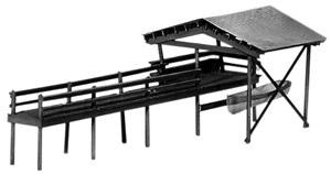 JV Models 2003 HO Scale Small Boat Landing - Kit -- 2-3/4 x 7-1/4" 7 x 18.2cm
