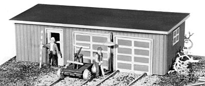 JV Models 2005 HO Scale Section Tool House pkg(2) -- Kit - 2 x 4-1/8" 4.5 x 9.5cm