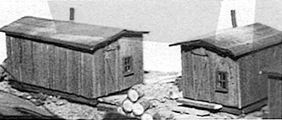 JV Models 2011 HO Scale Bunkhouse pkg(2) -- Scale 10 x 20'