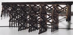 JV Models 4014 O Scale Timber Trestle -- Kit - Builds up to 16 x 18"