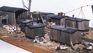 JV Models 4018 O Scale Boyd Logging Camp -- Scale 50 x 84' 15.2 x 25.6m