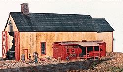 JV Models 4024 O Scale Haliburton Engine House -- Scale 23 x 79'