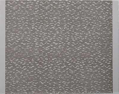 JV Models 8253 N Scale Building Material - Brick Paper Sheets pkg(3) -- Stone Gray