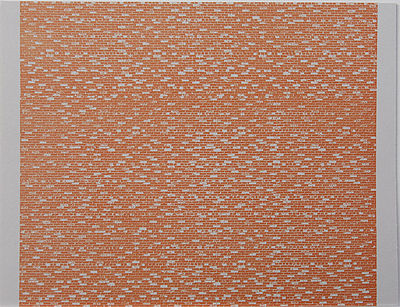 JV Models 8254 N Scale Building Material - Brick Paper Sheets pkg(3) -- New Brick