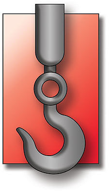 JV Models 8483 HO Scale Hooks -- 10 Scale Inches (unpainted)