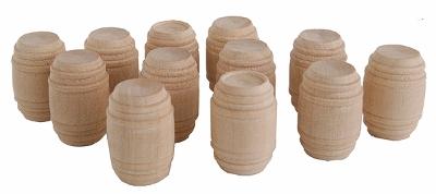 JV Models 8603 O Scale Wooden Barrels pkg(12)