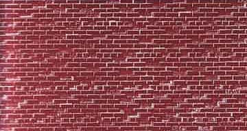 JV Models 8651 O Scale Building Material -Textured Brick Paper Sheets -- Colonial Red Pkg(3) 7.5" x 10.5"