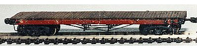 JV Models 9203 HO Scale 36' Truss Rod Flatcar - Kit -- With Trucks, Undecorated