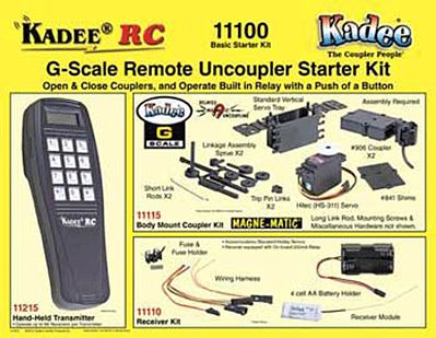 Kadee 11100 G Scale Basic Starter Kit - Kadee(R) RC Remote Uncoupling System