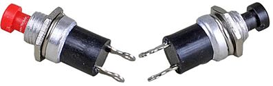 Kadee 163 All Scale Single Pole Single Throw Push Button Control Panel Switches - Quickie -- 2 Each Black (Normally Closed) & Red (Normally Open)
