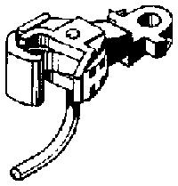 Kadee 1838 G Scale Coupler for Converting G Scale to #1 Scale -- Small Offset (1-1/8" railtop to underbody)