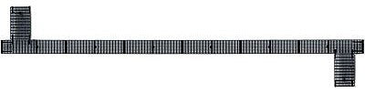 Kadee 2002 HO Scale 40' Apex Running Board -- Black