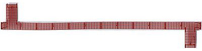 Kadee 2010 HO Scale 50' Apex Running Board -- Oxide Red