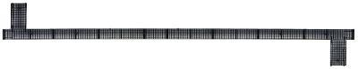 Kadee 2012 HO Scale 50' Apex Running Board -- Black