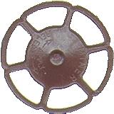 Kadee 2022 HO Scale Miner Type Brake Wheels pkg(8) -- Dark Boxcar Red