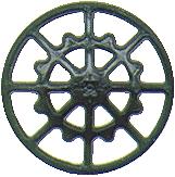 Kadee 2040 HO Scale Ajax Type Brake Wheels pkg(8) -- Black