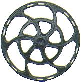 Kadee 2041 HO Scale Equipco Type Brake Wheels pkg(8) -- Black